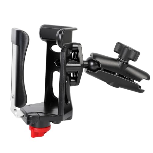 FPN 1 Ball Cup Holder with 3.54 Double Socket Arm Extra Large Adjustable Size Drink Holder for 2.36-3.54 Diameter Bottles Fits RAM Mounts & Motorcycle/Bike Mount
