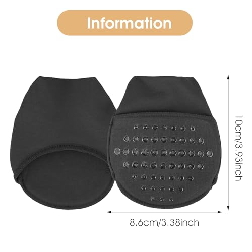 Toe Topper Socks - 3 Pairs Non-Slip Hidden Toe Covers, Seamless Liner Socks2