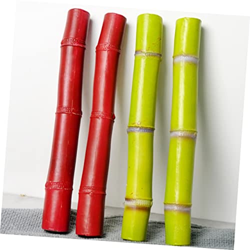 Alasum 5Pcs Simulated Sugar Cane Ornament For Kids Miniature Toys Artificial Fruit Pretend Play Toy Fruit Model Fruit Ornament Puzzle Decorate Artificial Red Decorations Child Plastic #TOP1