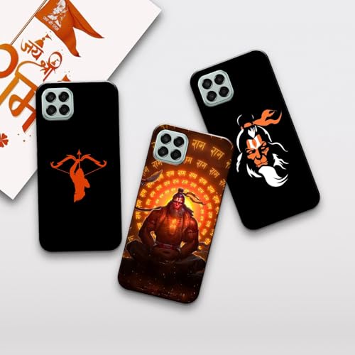 Image of COLORflow Back Cover Compatible with Samsung Galaxy A22 5G | Hanuman Ji, Bajrangbali, God Customized Back Cover Compatible with Samsung Galaxy A22 5G