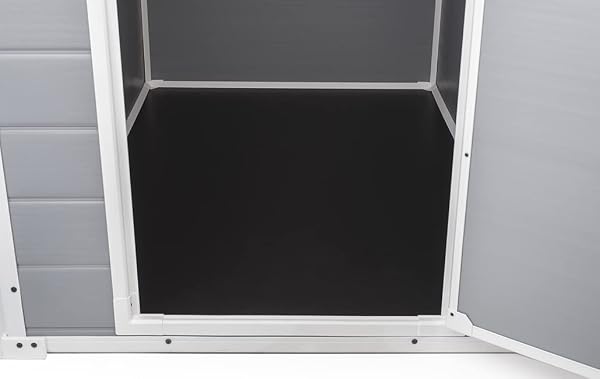 Keter Manor Outdoor Garden Storage Shed, Grey, 4 x 3 ft - 5