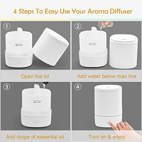 Fusmli Essential Oil Diffusers For Home With Usb Cord thumb #5