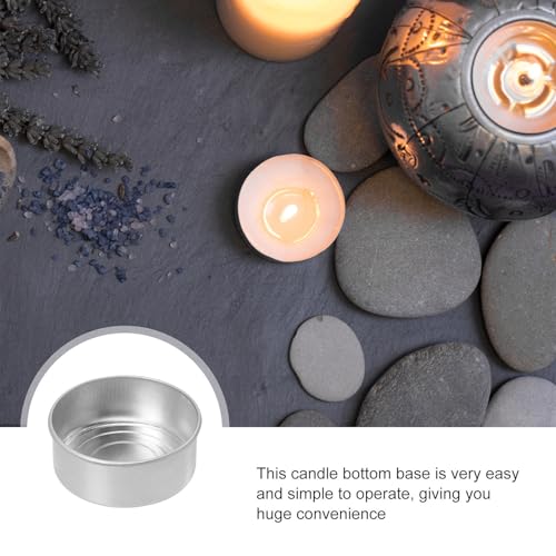 Portavelas de aluminio con base cóncava TIDTALEO, material resistente fácil de usar en velas 8