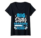 donna big sister loading 2025, promosso a big sister 2025 maglietta con collo a v