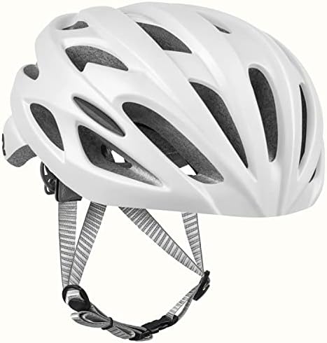 Retrospec Silas Adult Bike Helmet with Light for Men & Women - Lightweight, Comfortable, Matte White