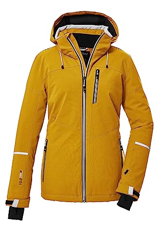 killtec Damen Skijacke/Funktionsjacke mit abzippbarer Kapuze und Schneefang KSW 81 WMN SKI JCKT, dark sun, 42, 39746-000