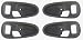 DELPA CL4690 > 4 pcs Set Inside Door Handles Trim Bezel Gray Fits: Mitsubishi Montero Sport (Challenger,Nativa,Shogun Sport,Pajero Sport) 97-04 & L200 Starda P/U 96-04