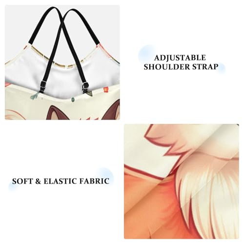 Girl's One Piece Swimsuit Cute Fox Flowers Beach Bathing Swimwear3