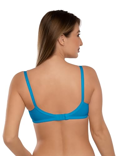 Image of Daisy DEE Women's Cotton Seamed Non-Wired Regular Straps Full Coverage Non-Padded Bra - NSHTL