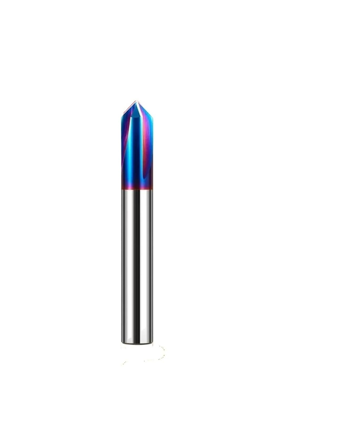 1 Uds. Fresa de chaflán de carburo 60 90 120° acero de tungsteno CNC 3 flautas fresa de biselado fresas de extremo de Metal(90 degree,D12x75L)