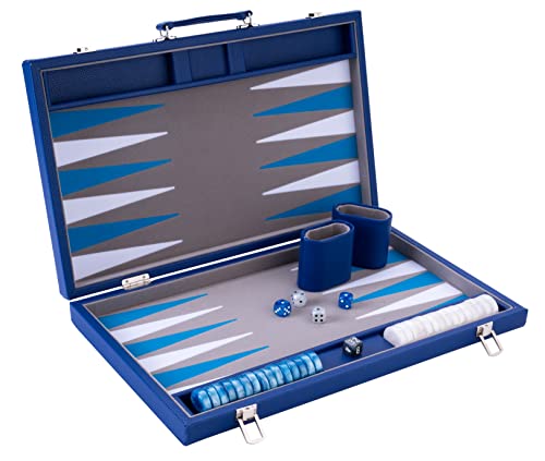 ALTA QUALITÀ :Questo backgammon in legno è cucito con finta pelle all'esterno. L'interno è intarsiato con feltro speciale di alta qualità.