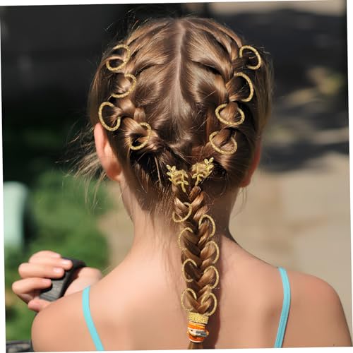 Perles pour tresses et accessoires cheveux anneaux métalliques