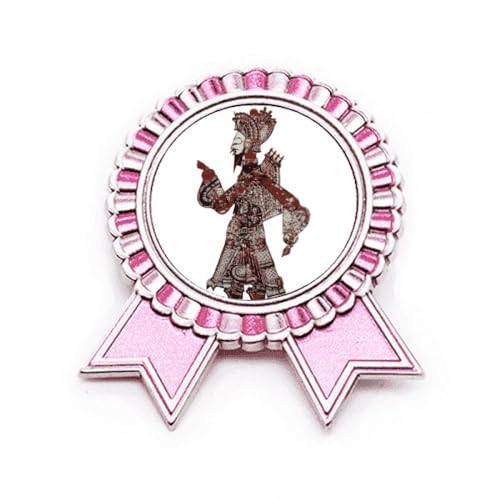Broche Play Man Walk Rose en métal taille M, le cadeau poétique idéal