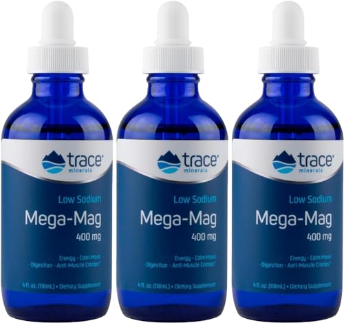 Mega-Mag Liquid Magnesium, 4 oz (pack of 3) by Trace Minerals