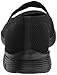 Skechers Women's Seager-Power Hitter-Engineered Knit Mary Jane Flat, Black/Black, 11