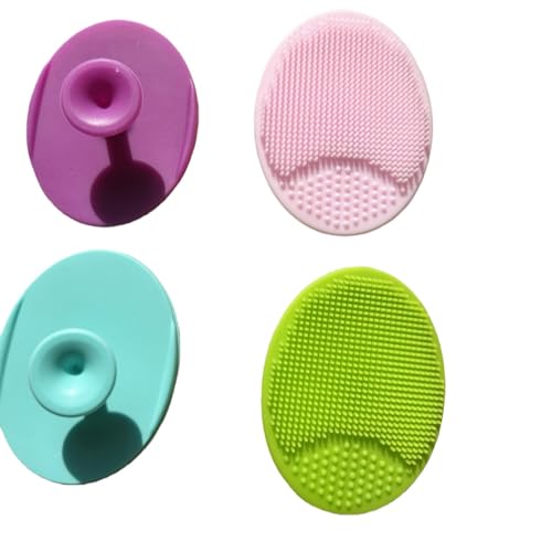 4 Pack Face Scrubber,Silicone Facial Cleansing Brush Face,Removes Blackheads and Deeply Cleans Pores, Exfoliating Facial Cleansing Brush Suitable for Men and Women - Image 3