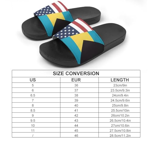 U.S. Bahamas Flag House Sandals Non-Slip Bathroom Slippers Beach Summer Shoes for Men Women2
