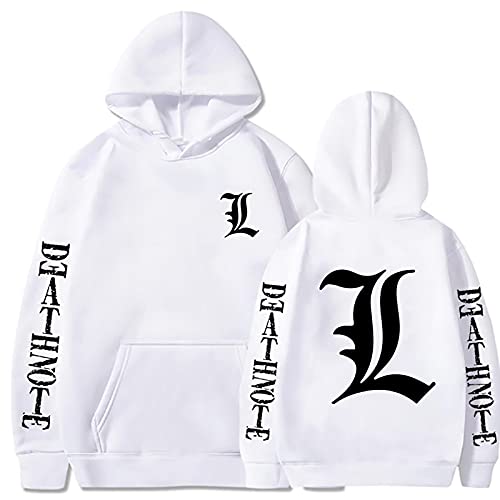 Death Note Hoodie Lawliet Hoodie Death Note Kira Sudadera Death Note Yagami Light Kira Hoodie L...