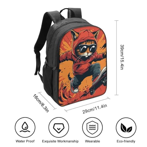 Mochila escolar infantil de gatito para guardería y excursiones de preescolar 2