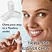 Aligner Chewies, Triple-End Orthodontic Chew Tool with Soft Hollow-Core & Grooved Bite - Comfortable Tray Seaters for Pain Relief, Daily Use (Pack of 2) (White)