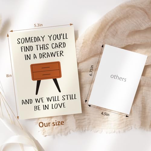 Funny Anniversary Card Gifts for Men, Happy Birthday & Anniversary Greeting Card for Him Husband Boyfriend, Valentines Day Gifts for Him - Image 3