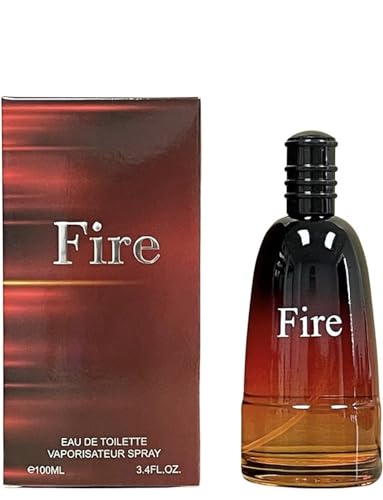 Long Lasting Fire Cologne for Men (Inspired by Fahrenheit) 3.4oz/100ml, Natural Spray