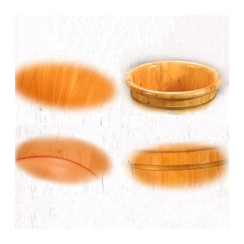 Tina de Pie de Madera Maciza Mediana para Spa miniatura 6