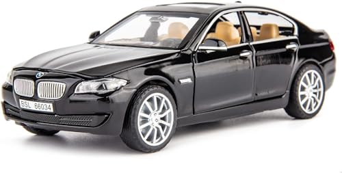 Image of Exclusive Alloy Metal Pull Back Die-Cast Car Diecast Metal Pullback Toy Car with Openable 6 Doors,Light Music Boys Gifts Toys (1:32 B-M-W 535i - Multicolor)