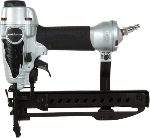 Image of Metabo HPT Narrow Crown Stapler,Pro-Preferred Pneumatic Power Nailers,Finish Stapler for Furniture&Cabinetry,Lightweight Trim Tool,Ergonomic Design,18 Gauge,1 /2″ to 1-1 /2″ Staples,N3804AB3 (Pack of 5)