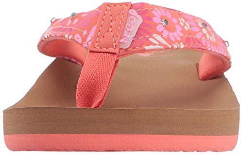 REEF LITTLE AHI LIGHTS Flip Flop, TAN/CORAL, 5/6 M US Toddler2