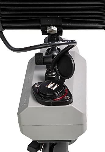 Perko LED Side Light - Red - 12V - White Plastic Housing