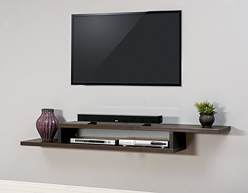 image for Martin Furniture Asymmetrical Floating Wall Mounted TV Console, 72inch