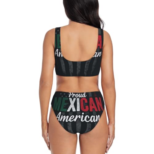 Bikini mexicano de dos piezas con giro frontal elegante y espalda abierta 4