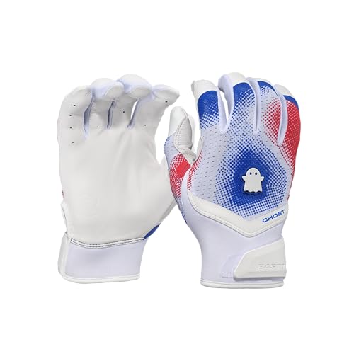 Easton | Ghost Ethos Adult Fastpitch Batting Gloves | USA 250 Americana Edition - Royal/Red | Adult Medium