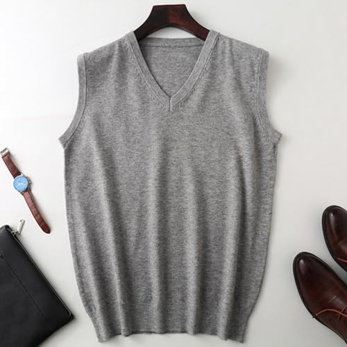 Chaleco de punto elegante de algodón suave y suéter con cuello en V exclusivo 4