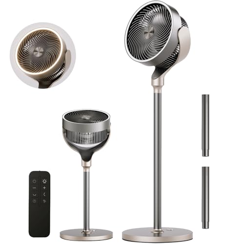 La mejor selección de Ventilador Pedestal - solo los mejores. 42 Ventilador de Pedestal 47”, Ventilador de Piso 24 velocidades, 120° vertical y 120° oscilante oscilante, 20 dB, Temporizador 12H, Aroma, Iluminación Ambiental, Control Remoto,...