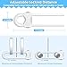 Modacraft 15 Pcs Sliding Cabinet Latches, U Shaped Cabinet Door Locks, Baby Cabinet Safety Latches for Baby Proofing, No Drilling Tool-Free Installation Easy to Use for Knobs or Handle Double Door