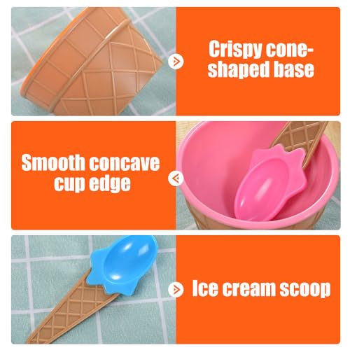 Coupes à dessert colorées pour camping et fêtes d'enfants au jardin
