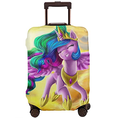My Little Pony - Funda protectora para maleta, lavable, diseño de impresión 3D, 4 tamaños para la mayoría de equipaje con cremallera