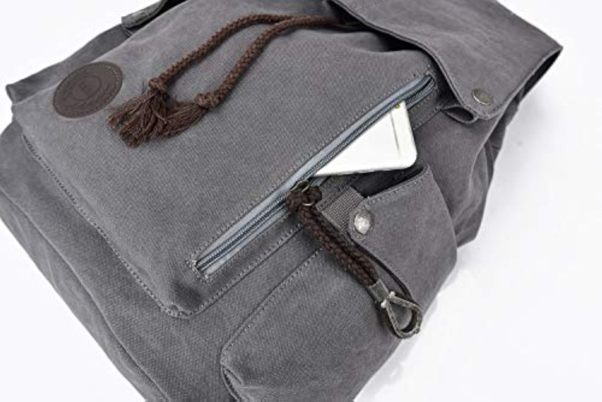Vintage Canvas Backpack for School & Travel