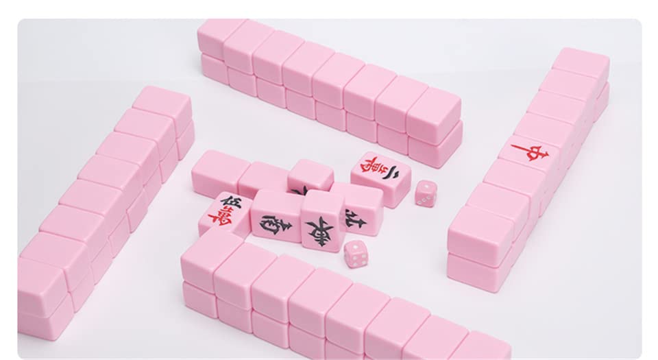 Juego Mini Mahjong Clásico con 144 Fichas y Dados miniatura 2