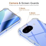 Coiwxmoi Etui ze sznurkiem do Google Pixel 10A, regulowany kołnierz etui na telefon komórkowy smycz przezroczyste ultra miękkie silikonowe etui ochronne do Google Pixel 10A, fioletowe