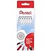 Pentel Superb Ballpoint Pen Ball Point Pens 0.7mm Nib Tip 0.25mm Line Width Fine Line Refillable Ink BK77 - Blue Ink (8)