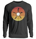 Generisch Golf Evolution Retro Sweatshirt | Golfer Golfball Entwicklung Unisex Pullover