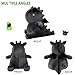Ditucu Cute Dragon Plush Stuffed Animal Plushies Toys Super Soft Dolls Birthday Gifts for Kids Girls Boys Black 12 inch