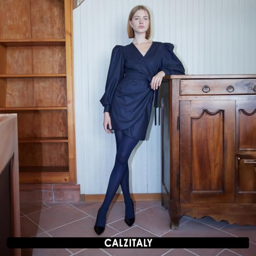 Image of CALZITALY Opaque Colour Tights - 80 DEN Thick Tights, Microfiber Pantyhose, S - 4XL Available in Plus size - Italian Hosiery