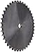 Browning 50A41 Plate Roller Chain Sprocket, Single Strand, Type A Hub, Steel, 3/4" Stocked Bore, 41 Teeth