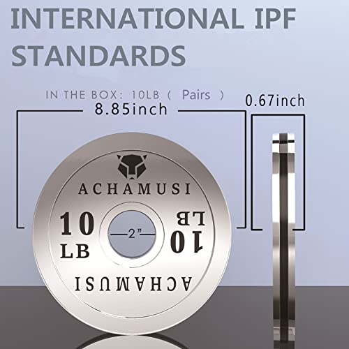 Standard Steel Weight Plates - Olympic Plates With 2-Inch Hole For Bodybuilding，Strength Training，Weightlifting - Sold Singly Or Pairs #TOP1