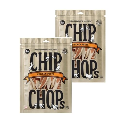Image of Chip Chops Dog Treat, 70g, Tasty & Nutritious Dog Snack (Chicken Pasta, Pack of 1)