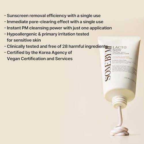 SOME BY MI Lacto Soy Enzyme Deep Cleanser | 3.4oz, 100ml | Korean Vegan Face Wash with Papain & Soy Enzymes for Pore & Dead Skin Care | With Hyaluronic Acid for Soothing & Hydration | Korean Skin Care - Image 8